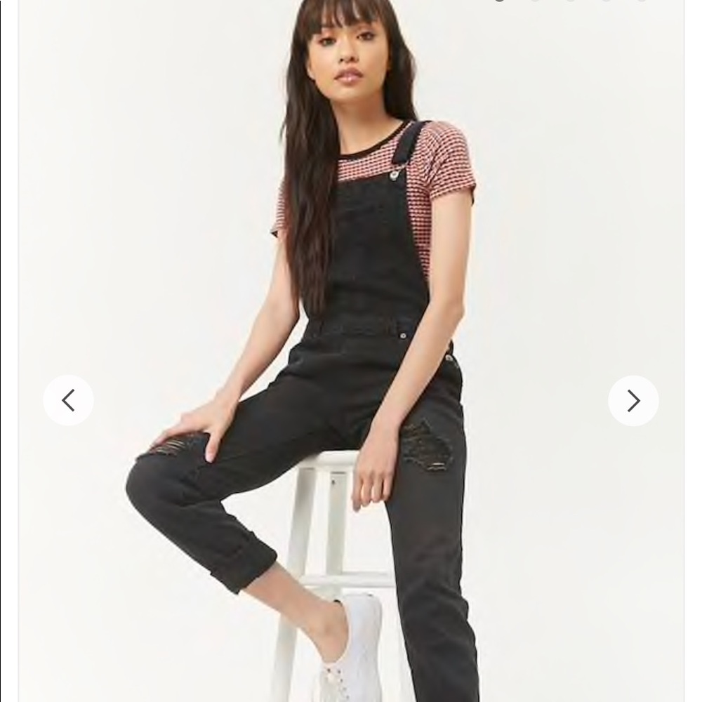 Distressed demon overalls